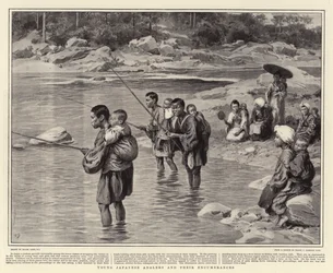 Jóvenes pescadores japoneses y sus impedimentos